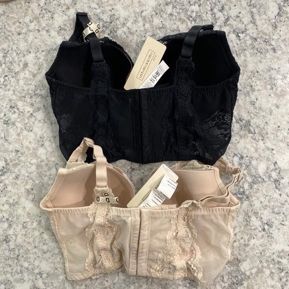 Never Been Worn! Intimissimi Lace Bralettes- Nude and Black- Size 34D - Picture 2 of 7
